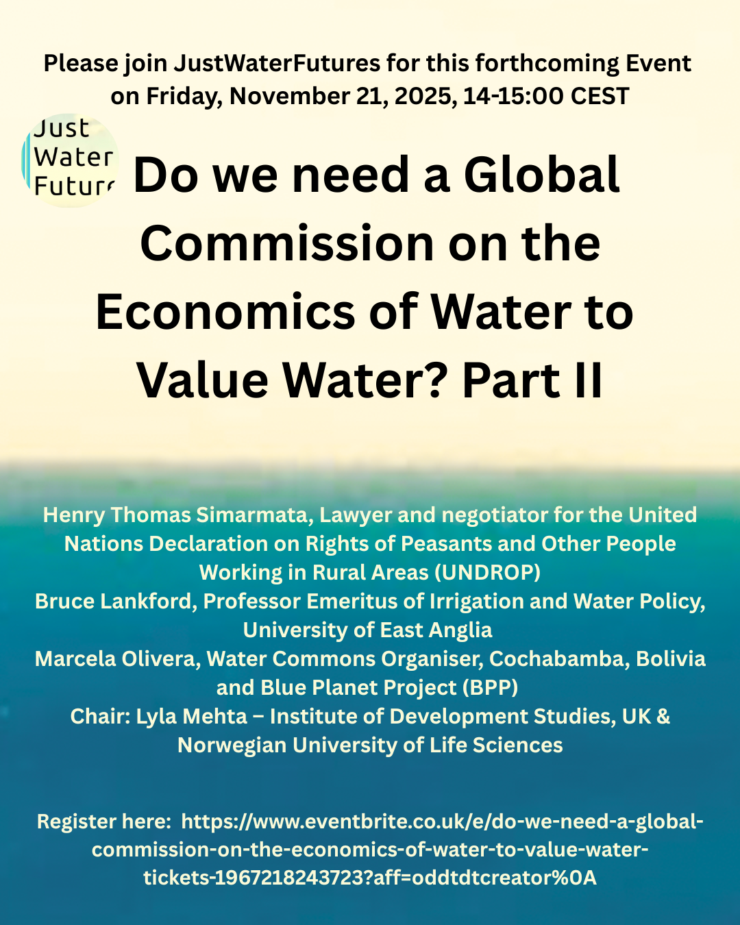 Do we need a Global Commission on the Economics of Water to Value Water? Part II