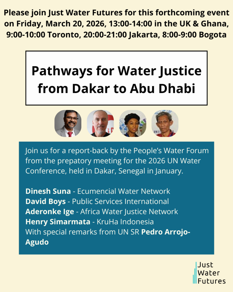 Pathways for Water Justice From Dakar to Abu Dhabi